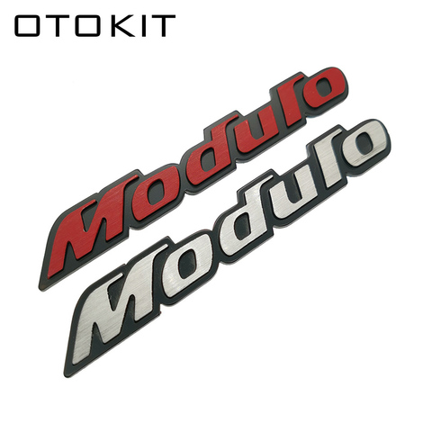 Новинка, 3D алюминиевая Спортивная эмблема Modulo, хромированный логотип, задний значок, наклейка на багажник автомобиля, Стайлинг автомобиля для Honda Civic Accord CRV Fit ► Фото 1/6