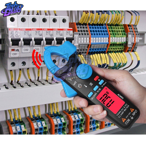 ACM91 цифровой клещи мультиметр AC/DC ток 100A 1mA RMS Авто Диапазон живого контроля NCV темп частоты конденсатор тестер ► Фото 1/6