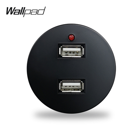 Настенная розетка Wallpad L6, 4 цвета, 2,4 А, два порта USB для зарядки ► Фото 1/5