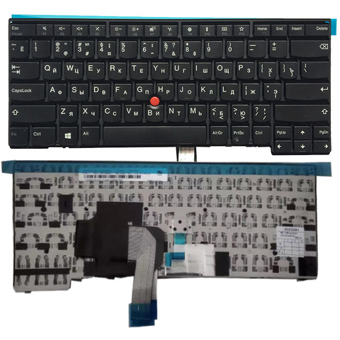 Новая русская/RU Клавиатура для ноутбука Lenovo ThinkPad L440 L450 L460 T431 T431S T440 T440P T440S T450 T450S E431 E440 без подсветки ► Фото 1/4