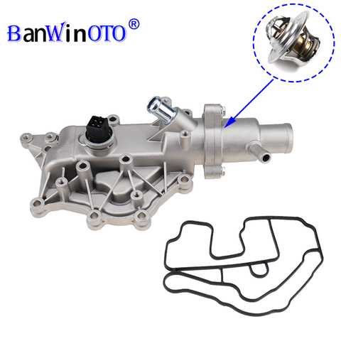 Алюминиевый термостат корпус водопровод охлаждающая жидкость розетка подходит для Renault Megane Clio Laguna Scenic Wind 2001-/ 8200561434 8200158269 ► Фото 1/6