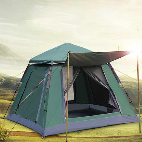 4-5 человек Быстрое открытие палатка для кемпинга на открытом воздухе автоматическая палатка 215*215*165 см двойной Слои, летнее платье в стиле 