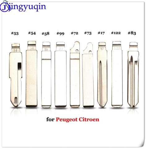 Флип-ключ jingyuqin VA2 HU83 SX9 #17 #53 #54 #58 #72 #73 #83 #99 #122 для Citroen C4L Triumph Peugeot 307 207, пустой Клинок для автомобильных ключей ► Фото 1/1