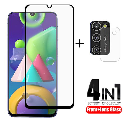 4-в-1 для Samsung Galaxy M21 стекло для Samsung A51 закаленное стекло для Samsung A51 A71 A31 A10 A30 A50 S M51 M31S M21 стекло объектива ► Фото 1/6