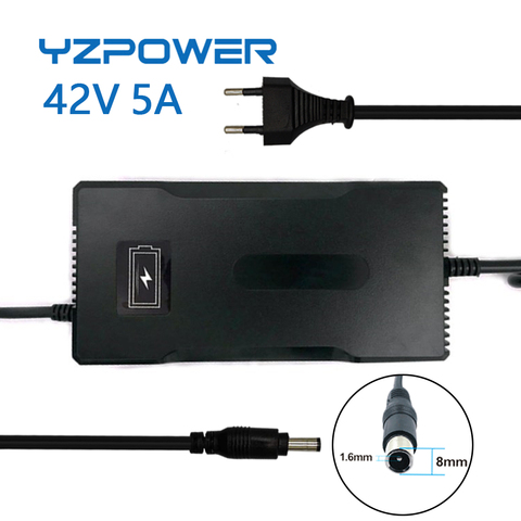 YZ POWER DC 10S 42V 5A 36V литий-ионный аккумулятор зарядное устройство для литий-ионной Lipo батареи настольного типа быстрый источник питания EU/US/AU/UK AC ... ► Фото 1/6