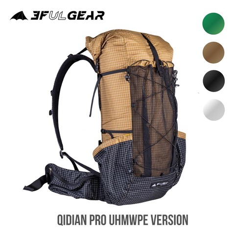 3F UL GEAR QiDian Pro UL, рюкзак, сумка для альпинизма, кемпинга, походные сумки Qi Dian UHMWPE, Сверхлегкий ► Фото 1/6