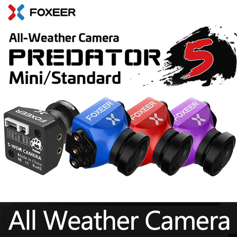 Камера для Foxeer Predator V5 FPV гоночного дрона, мини камера 16:9/4:3 PAL/NTSC, переключаемая, Супер WDR OSD, задержка 4 мс, обновленный PredatorV4 ► Фото 1/6