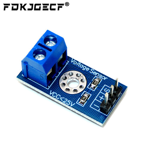 Умная электроника, постоянный ток 0-25 в, стандартный модуль датчика напряжения, тест электронных блоков, умный робот для arduino, Набор для творчества ► Фото 1/2