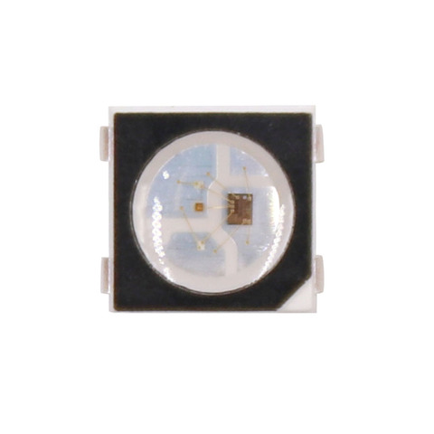 WS2812B RGB светодиодный чип 5050SMD WS2812 индивидуально адресуемый чип пикселей DC5V черный/белый PCB ► Фото 1/4