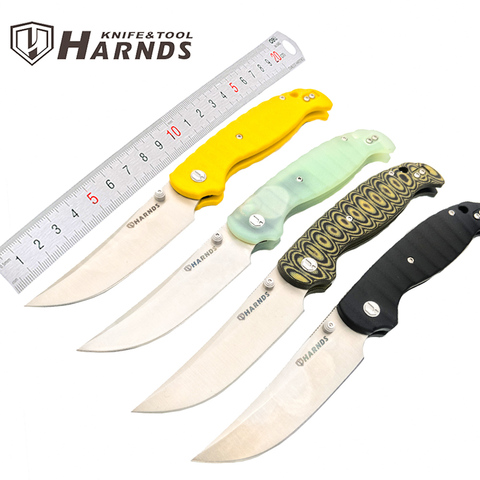 Нож Harnds CK3501 гигантский складной для шелкопряда, лезвие 14C28N, рукоятка G10, походные ножи для выживания, тактический карманный нож для повседне... ► Фото 1/6
