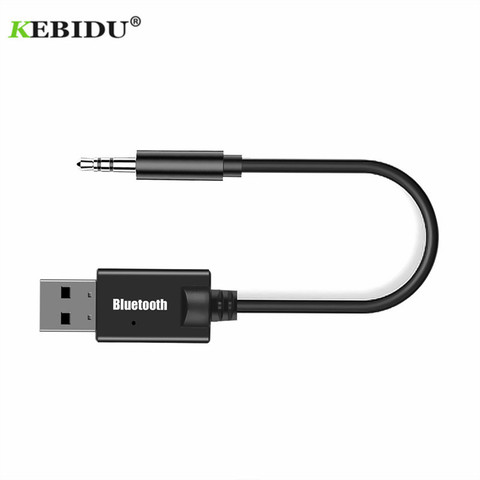 Автомобильный Bluetooth аудио адаптер KEBIDU, беспроводной музыкальный приемник с разъемом AUX 3,5 мм, USB-приемник Bluetooth для Авторадио, стерео ► Фото 1/6