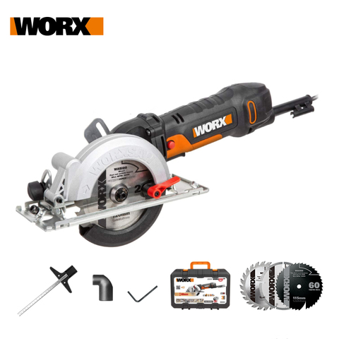 Worx WX439  Дисковая пила компактная 500W 120 мм кейс для дома DIY электроинструменты Легкая Мощная Бесплатная доставка ► Фото 1/6