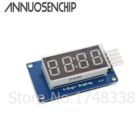 2 шт. TM1637 светодиодный Дисплей модуль для Arduino 7-сегментный 4 биты 0,36 дюйма часы красный анод цифровой трубки четыре Последовательный драйвер печатных плат ► Фото 1/6