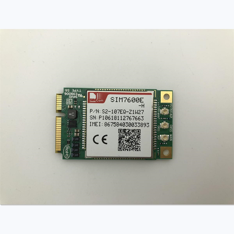 Модульный многодиапазонный мини-модуль SIMCOM, pcie, LTE, Cat4, SIM7600, с поддержкой Wi-Fi, Wi-Fi, EDGE, GPRS, GSM, 150 Мбит/с ► Фото 1/1