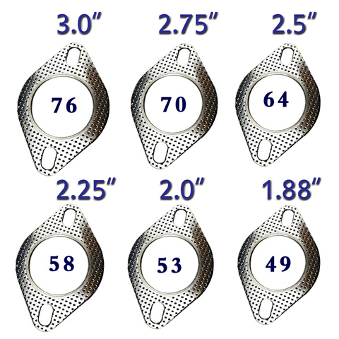 5 шт./лот, выхлопная прокладка для двигателя автомобиля, 1,5-3,0 дюйма ► Фото 1/6