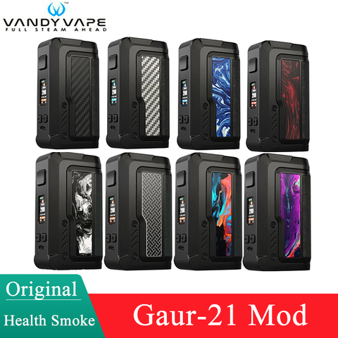 Оригинальная электронная сигарета Vandy Vape Gaur-21 Mod 200 Вт, питание от двух батарей 21700, электронная сигарета Vandyvape Gaur 21 Mod TC Box Vaporizer ► Фото 1/6