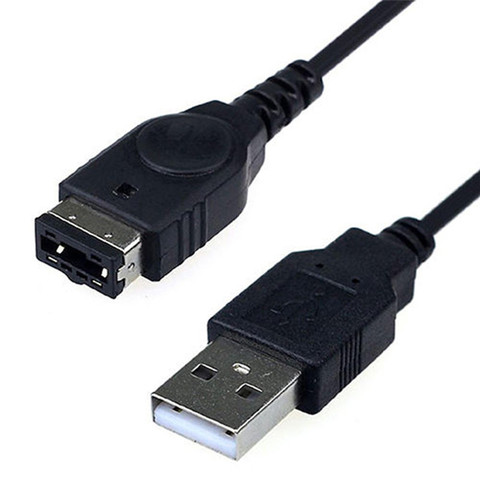 1 шт. черный USB кабель для зарядки/SP/GBA/GameBoy/Nintendo/DS ► Фото 1/3
