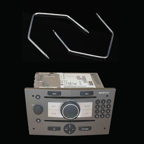 2x автомобиль радио снятие магнитолы выпуск ключи инструменты для извлечения контактов для Vauxhall Opel Corsa C Meriva PC5-110 автотовары ► Фото 1/6