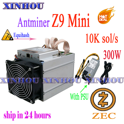 ZCASH/ZEC Майнер Antminer Z9 mini 10k sol/s ASIC Equihash Майнер более экономичный, чем Z11 Z11e Z11j Z9 S9 S17 M20S M21S T17 E12 A9 ► Фото 1/1