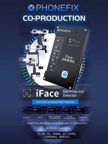 Матричный тестер Qianli IFace, точечный проектор iFace для Iphone X-11 Pro IPAD A12, тестирование идентификации лица, Быстрая диагностика дефектов ► Фото 1/5