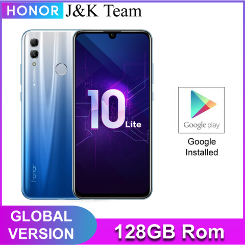 Honor 10 Lite 128 ГБ глобальная версия NFC мобильного телефона 6,2 дюймов 3400 мАч Android 9 24MP Камера смартфон с Google Play обновление OTA ► Фото 1/6