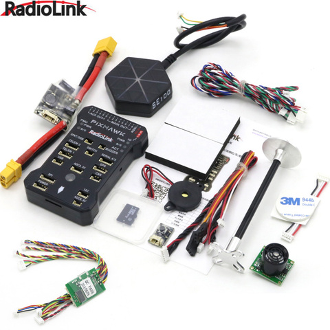 Контроллер полета Radiolink Pixhawk PIX APM с GPS-держателем M8N GPS зуммер 4G SD-карта телеметрический модуль монтажная пена ► Фото 1/6