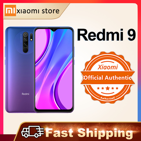 Глобальная версия Xiaomi Redmi 9, 3 Гб оперативной памяти, 32 Гб встроенной памяти/4GB 64GB смартфон Helio G80 Octa Core 13MP Quad камера 6,53 