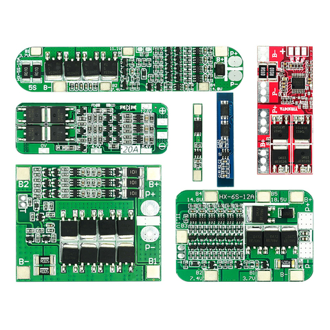 1S 2S 3S 4S 3A 20A 30A литий-ионный литиевый аккумулятор 18650 зарядное устройство Pcb Bms Bescherming Boord voor Boor Motor Lipo Mobile Module 5S 6S ► Фото 1/6