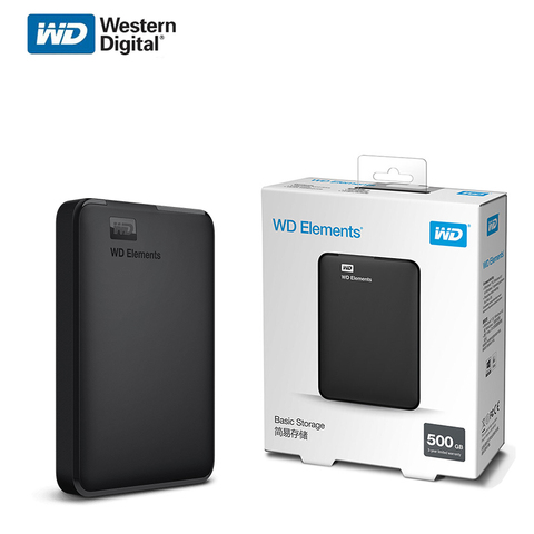 Портативный внешний жесткий диск Western Digital WD Elements 2,5 дюйма, USB, 1 ТБ, 4 ТБ, 5 ТБ ► Фото 1/6