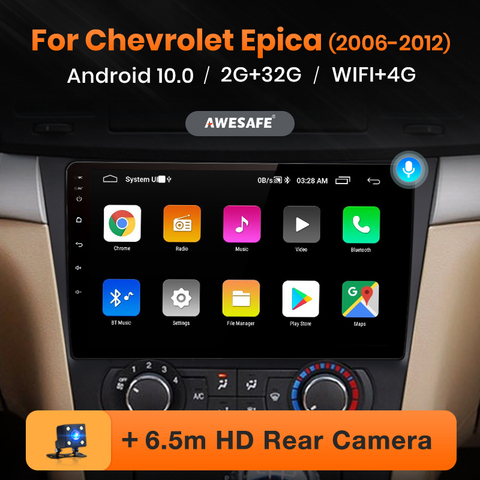 Автомагнитола AWESAFE PX9 для Chevrolet Epica 1 2006 2007 2008 2009-2011 2012, мультимедийный видеоплеер на Android 10 с GPS, типоразмер 2 din ► Фото 1/1