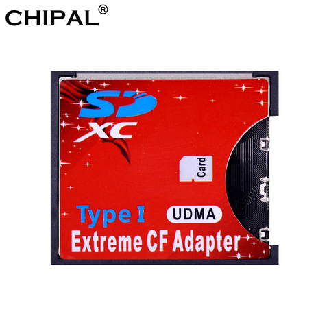 CHIPAL Профессиональный SD на cf-карты адаптера SDHC/SDXC до 3,3 мм Стандартный Compact Flash Тип я устройство чтения карт памяти конвертер ► Фото 1/6