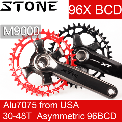 Круглая Звездочка Stone 96 BCD для велосипеда Shimano M7000 m8000 m9000 30t 32t 34t 36 38 40 44 46 48T ► Фото 1/6