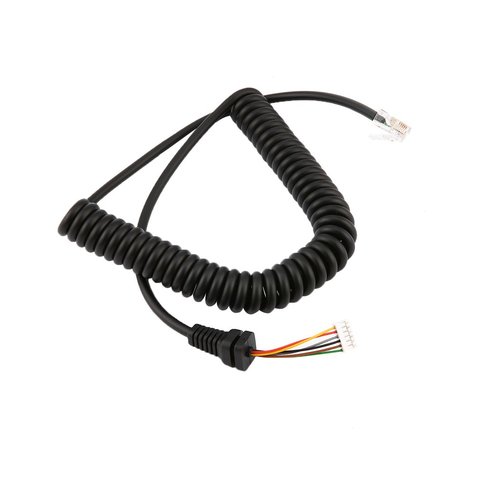 Микрофонный кабель для ручного динамика для YAESU FT 7800/1907/8800/8900/7900/1807 MH48A для автомобильной радиостанции Walkie Telephone Spring Line ► Фото 1/6
