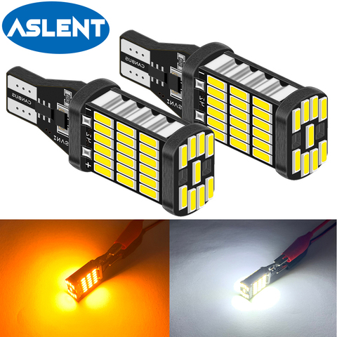 1 шт Наивысшее светодиодный T15 W16W 45 SMD 4014 Авто Canbus светодиодный фонарь заднего хода лампы стоп светильник Резервное копирование светильник s ... ► Фото 1/6