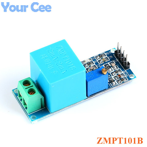 Датчик переменного тока ZMPT101B, высокоточный трансформатор тока, плата модуля, Однофазное напряжение, 2ма, модуль датчика для Arduino ► Фото 1/4