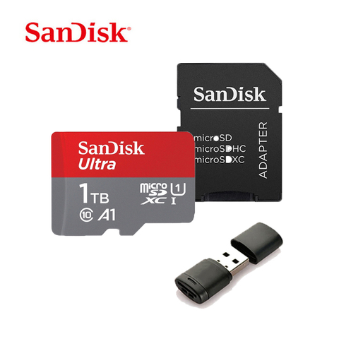 Двойной Флеш-накопитель SanDisk Micro SD Card 1 ТБ слот для карт памяти, 16 ГБ, 32 ГБ, 64 ГБ, 128 ГБ 256 512GB MicroSD Max 100 МБ/с. Uitra C10 TF карта cartao de memoria ► Фото 1/1