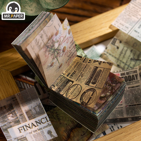 Mr.paper 365 шт., античные растительные новости в стиле Ins, крафт-карта, дневная пуля, сделай сам, скрапбукинг, масло, бумага, ретро LOMO Card ► Фото 1/6