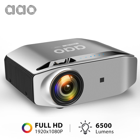 AAO Естественное разрешение 1080p Full HD проектор YG620 LED проектор 1920x1080P 3D домашний кинотеатр YG621 беспроводной WiFi Multi-Screen проектор для дома ► Фото 1/6