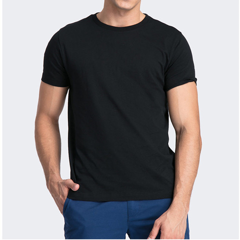 Мужская Однотонная футболка MRMT, Однотонная футболка из 100% хлопка с круглым вырезом и коротким рукавом, размеры до 2022, для мужчин ► Фото 1/6