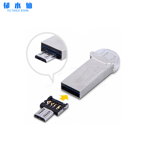 Мини микро USB к USB разъему OTG кабель USB OTG адаптер для флеш-накопителя для Samsung Android планшетный ПК ► Фото 1/6