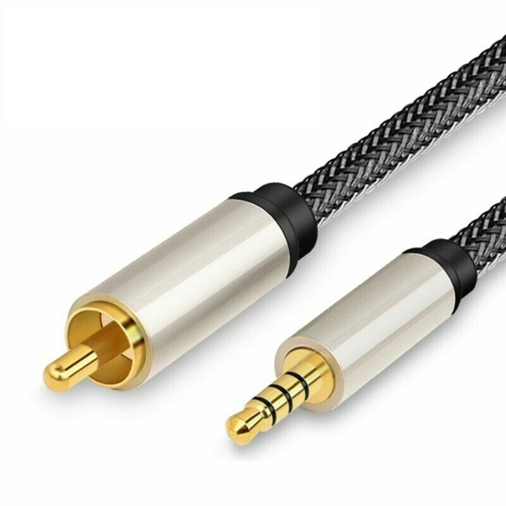Цифровой коаксиальный аудио-видео кабель стерео SPDIF RCA к 3,5 мм угловой штыревой соединитель для HDTV ► Фото 1/6
