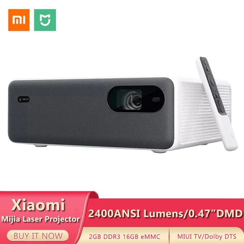 Оригинальный лазерный проектор XIAOMI Mijia ALPD 3,0, разрешение 2400 ANSI-люмен, экран 150 дюйма, 10 Вт, динамик, Wi-Fi, bluetooth, двойной ► Фото 1/6