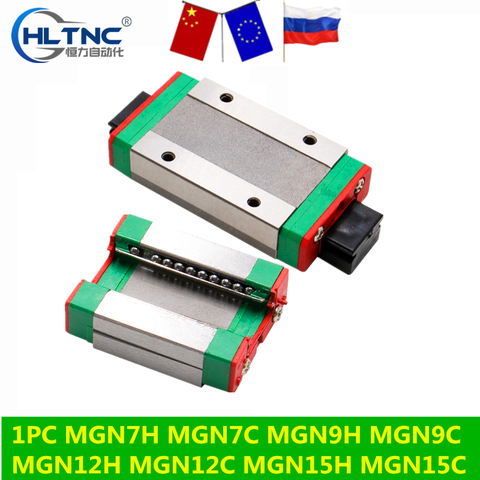 MGN7H MGN7C MGN9H MGN9C MGN12H MGN12C MGN15H MGN15C Каретный блок для MGN9 MGN12 MGN15 линейная направляющая/3d принтер с ЧПУ ► Фото 1/6