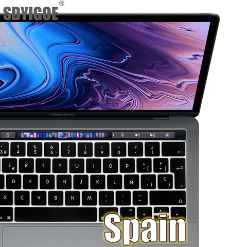 С испанской клавиатурой, Защитная пленка для macbook pro13 A2159 A90 macbook air 13 A1932 A1466 ► Фото 1/6