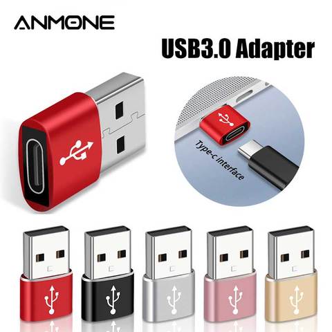 Адаптер OTG USB Type-C USB 3,0 папа-USB C мама OTG адаптер для передачи данных конвертер кабель адаптер для Macbook iphone 11 pro ► Фото 1/6