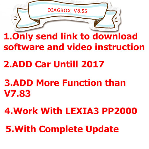 Новинка, Lexia 3 Diagbox V9.68 V8.55 V7.83 версия 9,68, добавьте больше моделей автомобилей для citroen/peogeot, чем V 7,83 LEXIA3 Diagbox 8,55 ► Фото 1/1