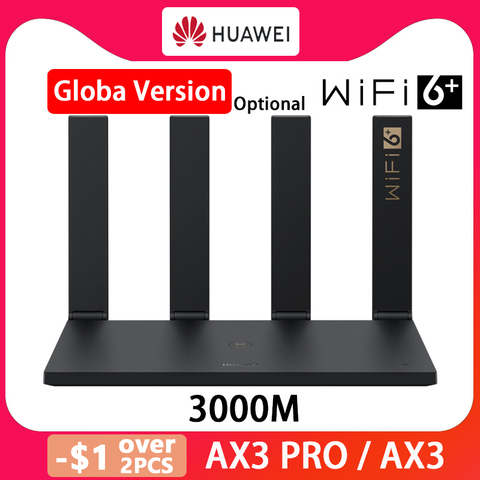 Huawei WiFi AX3 /AX3 Pro четырехъядерный двухъядерный WiFi роутер 6 + 3000 Мбит/с 2,4 ГГц 5 ГГц двухдиапазонный Gigabit Rate WIFI беспроводной роутер ► Фото 1/5