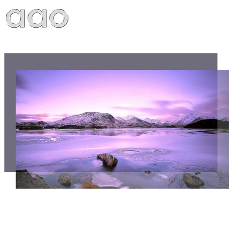 AAO 60 100 120 дюймов экран проектора из отражающей ткани, экран для Espon BenQ XGIMI YG420, проекционный экран ► Фото 1/6