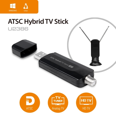 ATSC /QAM/аналоговая гибридная USB-ТВ-флешка Geniatech Mygica USB-тюнер U2386 для США, Канады, Южной Кореи, Мексики ► Фото 1/5