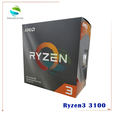 AMD Ryzen 3 3100 R3 3100 3,6 ГГц четырехъядерный Восьмиядерный процессор 65 Вт CPU L3 = 16 м 100-000000284 сокет AM4 поставляется с кулером ► Фото 1/5